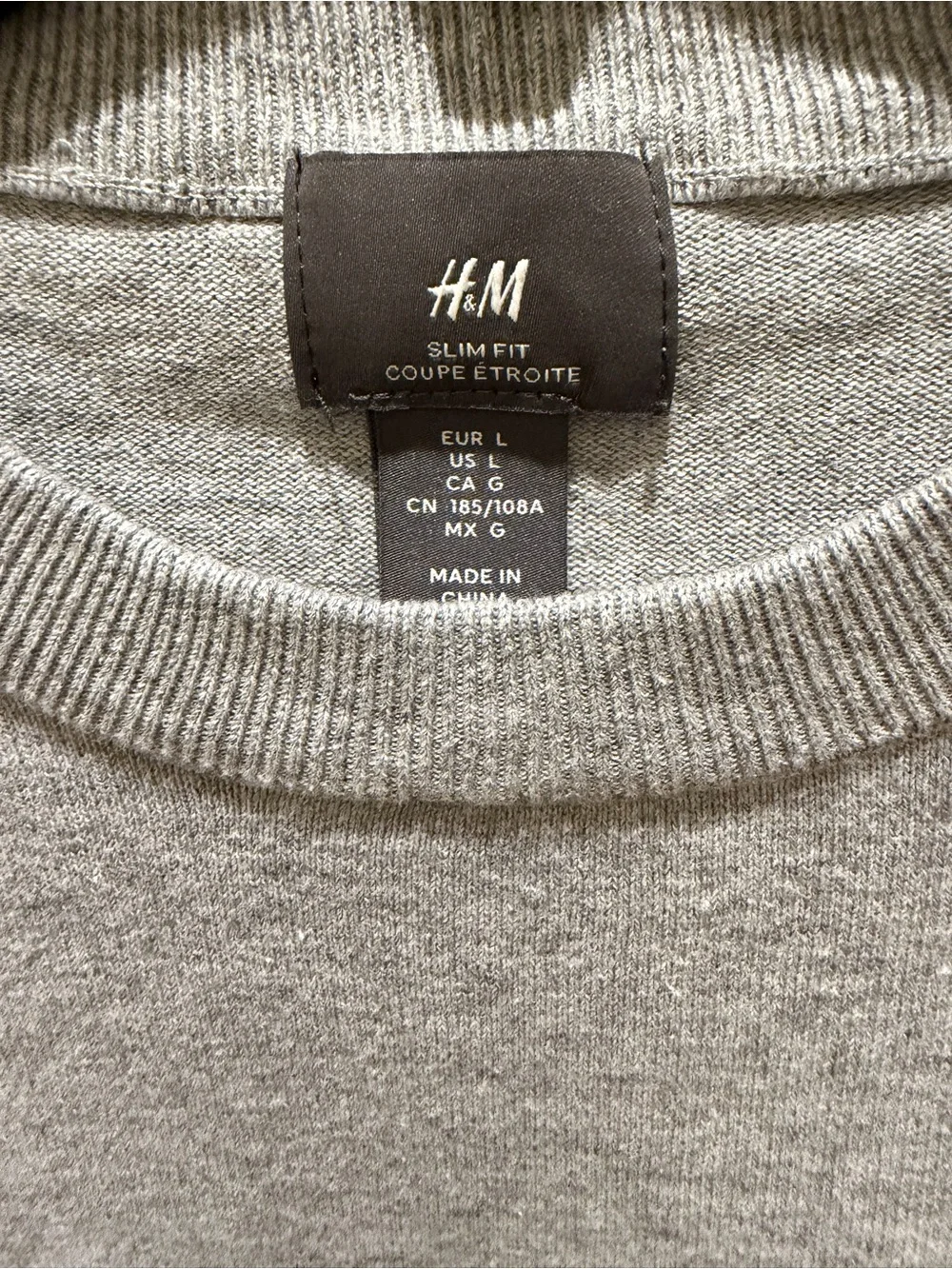 H&M Men's Gray Crewneck Sweater - Classic Knit